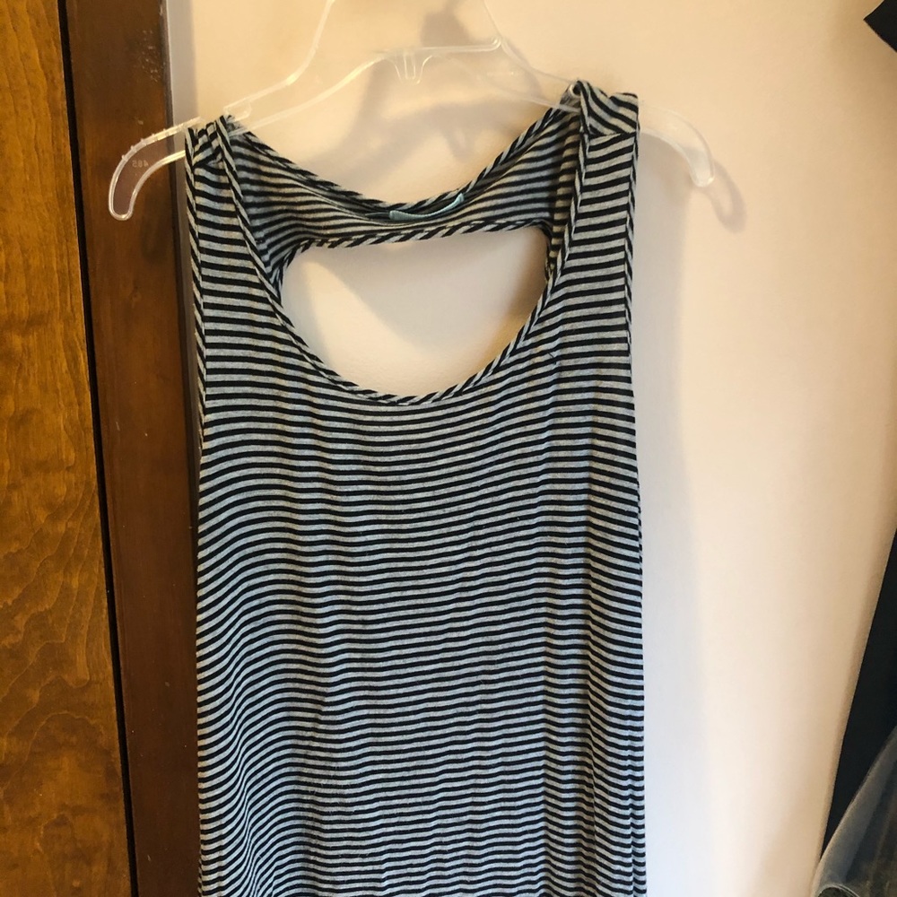 Stripped short dress